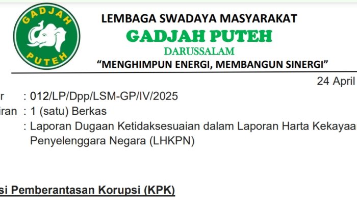 Diduga Tak Jujur di LHKPN dan Terlalu Nyaman Jadi Pj, Syaridin Dilaporkan ke KPK