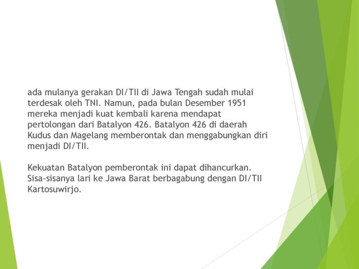 Gerakan DI/TII yang menamai pasukannya kesatuan rakyat yang tertindas