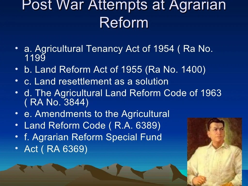 Agrarian reform philippines
