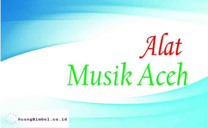 Lagu daerah tradisional Aceh yang populer dan liriknya