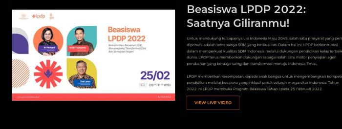 Beasiswa lpdp 2025 khusus sarjana usia 42 tahun
