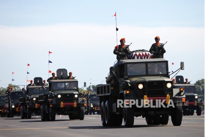 Perayaan HUT TNI AU ke-79 sederhana tanpa pesawat terbang