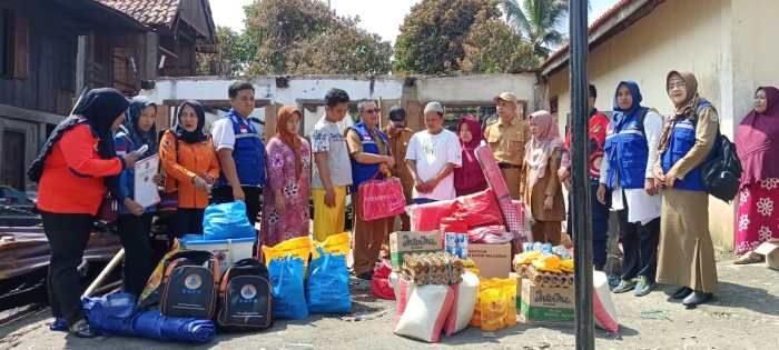 Dukungan masyarakat untuk korban kebakaran sukahaji