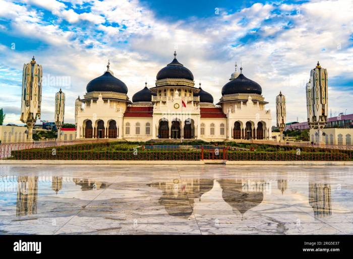 Lokasi dan informasi detail masjid utama di Banda Aceh