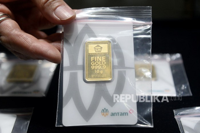 Harga emas batangan per gram di dekat monas jakarta