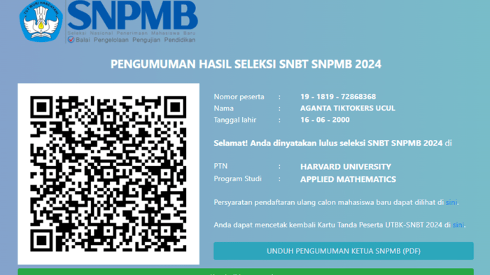 Mencari link utbk snbt 2025 yang valid dan terpercaya