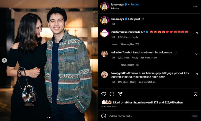 Pesta pernikahan luna maya dan maxime yang sederhana