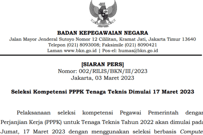 Prosedur keberatan terhadap hasil seleksi PPPK Batanghari 2025 dan tata cara pengajuannya