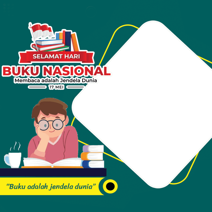 Twibbon hari buku nasional 17 mei 2025 untuk instagram