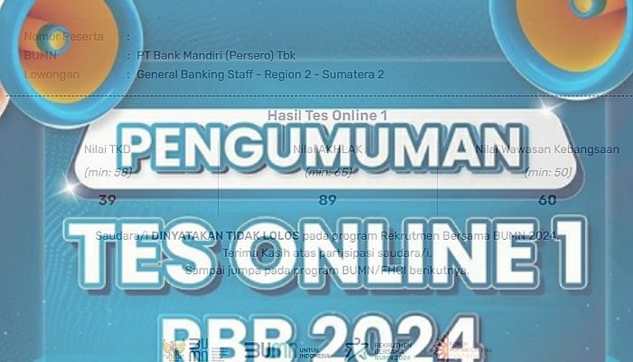 Beda Cara Cek Hasil Tes Online BUMN 2025