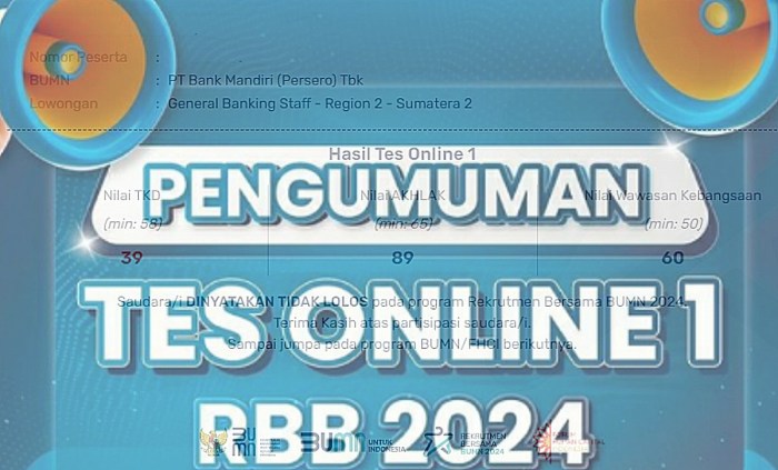 Perbedaan cara cek hasil tes online antar instansi bumn 2025