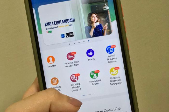 Mengedit nomor telepon jkn di aplikasi mobile setelah terdaftar