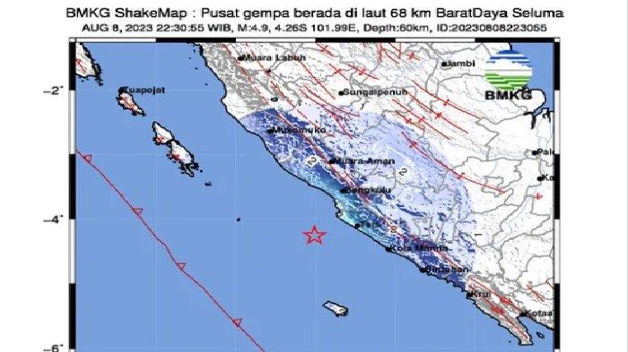 Dampak gempa magnitudo 4,9 di Bengkulu terhadap aktivitas masyarakat