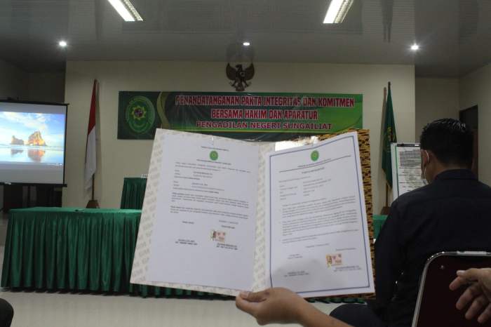 Sanksi pelanggaran pakta integritas bagi calon pegawai disdikbud batang