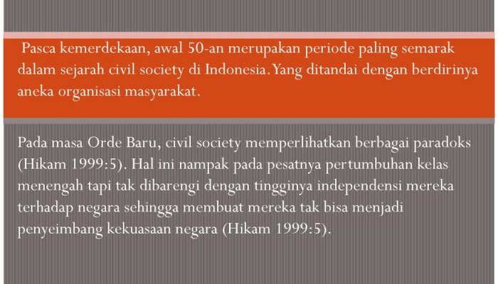 Peran Masyarakat Sipil dalam Kebangkitan Indonesia