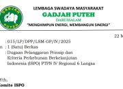 LSM Gadjah Puteh Laporkan PTPN IV Regional 6 atas Dugaan Perampasan Tanah dan Kekerasan, Minta Sertifikasi ISPO Dibekukan