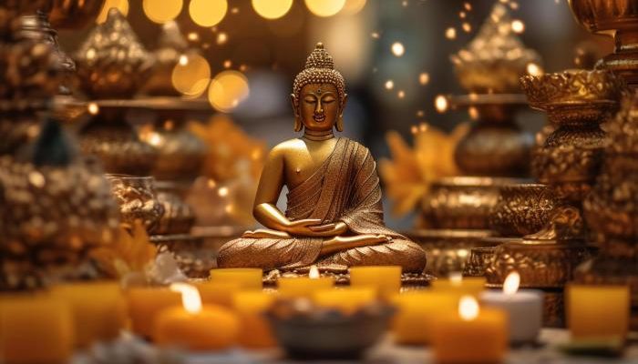 Balai Kota Solo Ramai Ornamen Buddha di Waisak