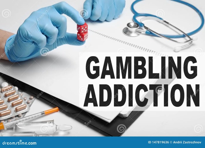 Dependence on Risk and Gambling. Addiction Treatment Stock Photo ...