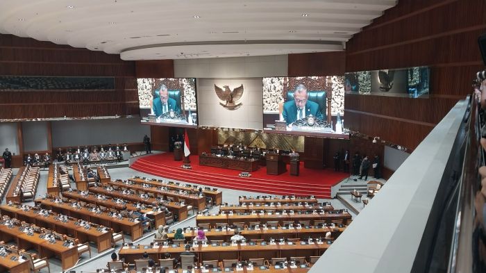 Pembukaan konferensi parlemen OKI ke-19 di DPR oleh Prabowo dan Puan