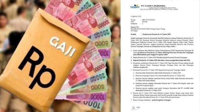 Pencairan gaji ke 13 pensiunan pns via bank mana