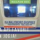 Kecepatan kereta api saat kejadian tabrakan malioboro ekspres
