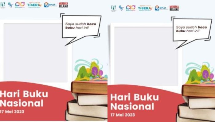Twibbon Hari Buku Nasional 17 Mei 2025 untuk Facebook