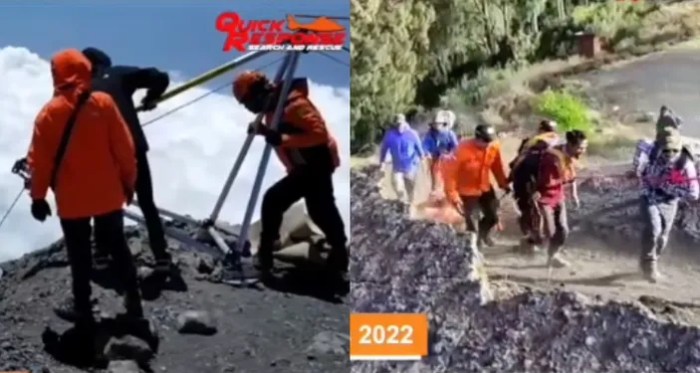 Keterlibatan tim SAR dalam pencarian dan evakuasi pendaki brasil