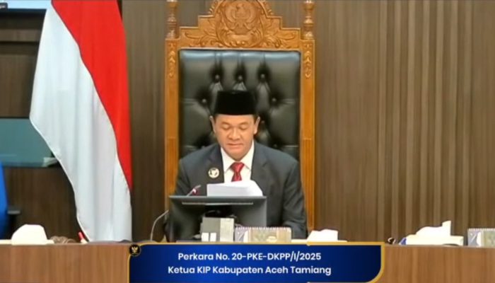 DKPP Copot Ketua KIP Aceh Tamiang, KPU Diperintahkan Laksanakan Putusan Maksimal 7 Hari
