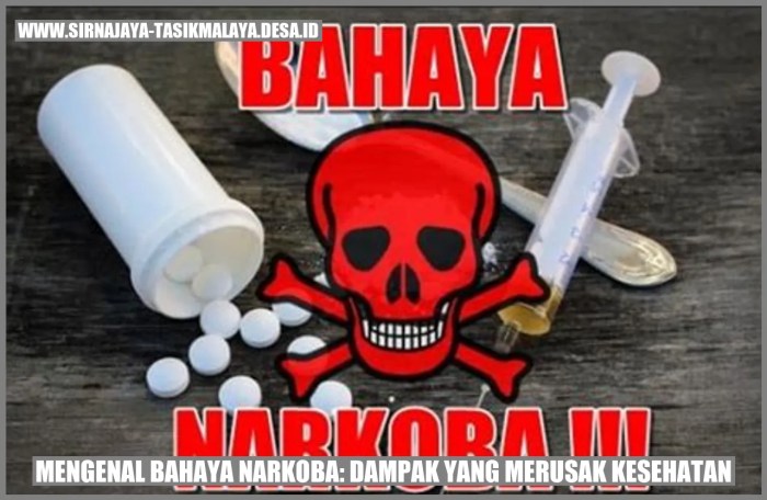 Mengenal Bahaya Narkoba: Dampak yang Merusak Kesehatan - Sirnajaya ...