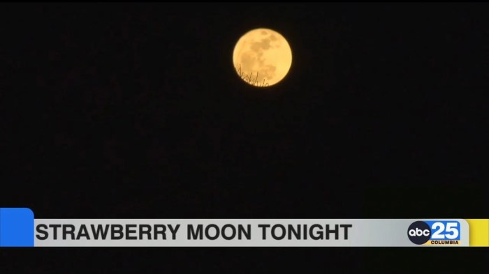 Pengamatan strawberry moon bulan purnama terendah