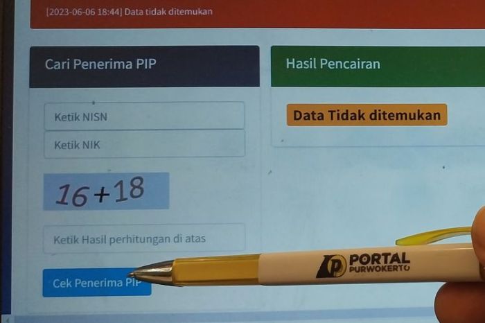 Situs web resmi Disdikpora Kebumen untuk cek PIP SMP