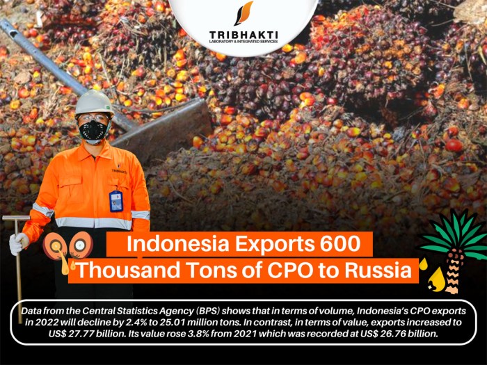 Indonesia Exports 600 Thousand Tons of CPO to Russia | PT. Tribhakti ...