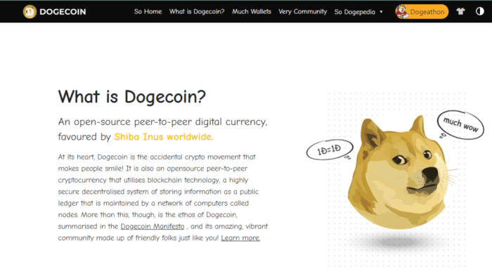 Perbandingan meme coin dengan dogecoin