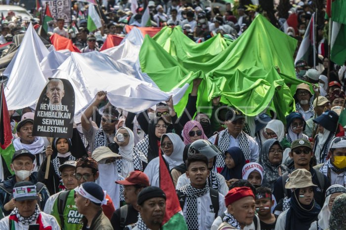 Dukungan bagi rakyat Palestina | ANTARA Foto