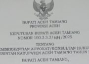 Kuasa Hukum Pemda yang Juga Anggota KAI Diberhentikan Pemkab Aceh Tamiang: Efisiensi atau Langkah Politis?