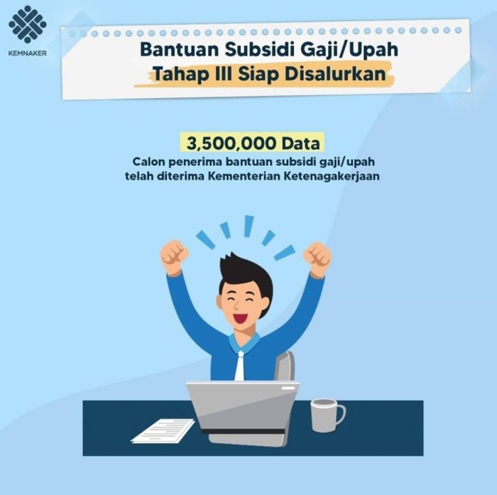 Bagaimana mencari status bantuan subsidi upah di hp tanpa perlu aplikasi tambahan