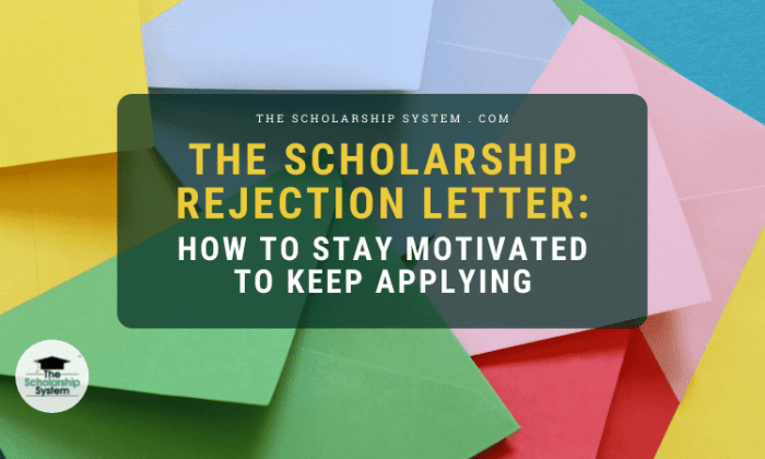 The Scholarship Rejection Letter: How to Stay Motivated to Keep ... Alasan ditolak penerima pip 2025 untuk pelajar