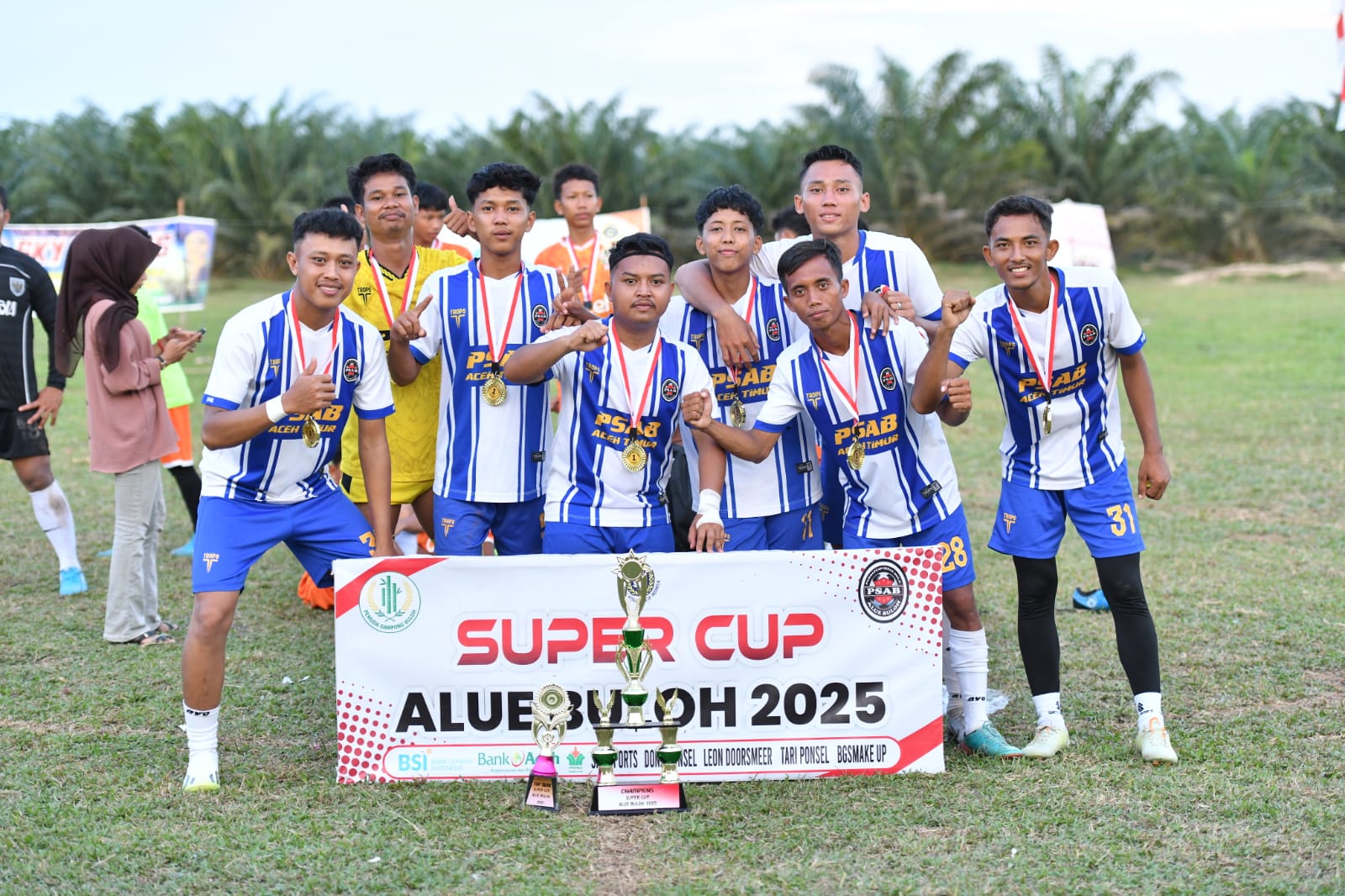 Rindu Damai FC Juara 8 Kali Beruntun di SUPER CUP Alue Buloh 2025 Usai Kalahkan Brond United