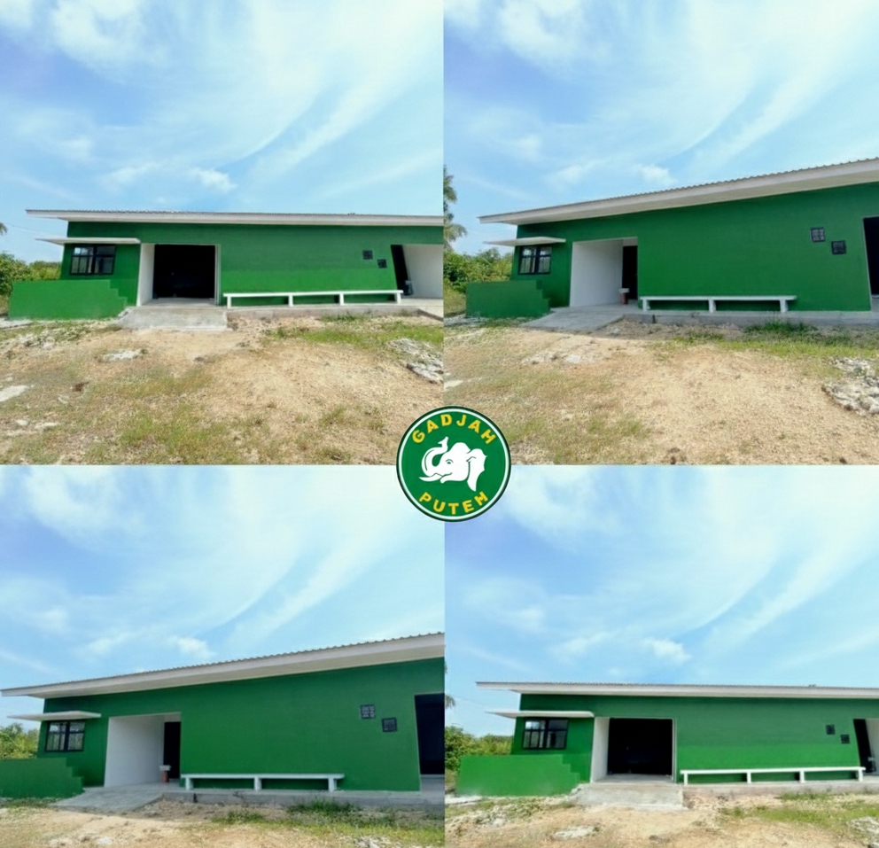 Bangunan dapur program Makan Bergizi Gratis (MBG) di salah satu pesantren di Kota Langsa yang telah selesai dibangun namun belum beroperasi, tampak kosong dan tidak digunakan.