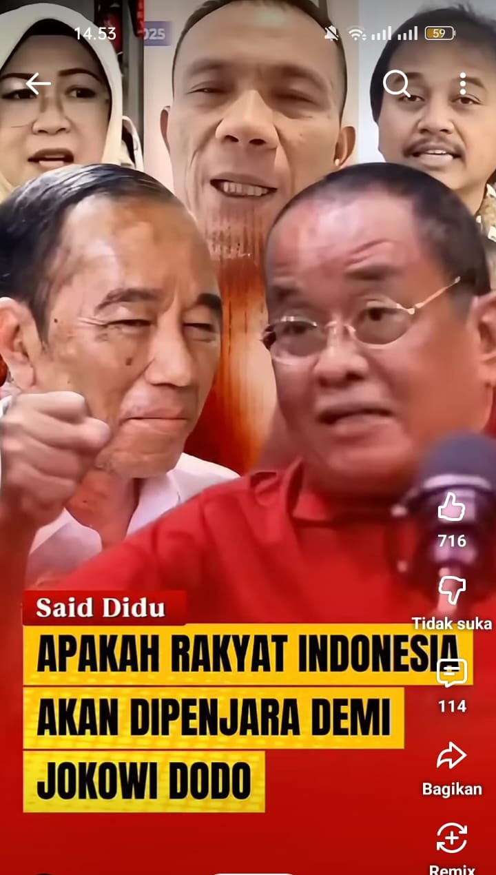 Potret dinamika politik nasional Indonesia antara kekuatan moral rakyat yang disebut Perang Semesta melawan dominasi kekuasaan berpusat di lingkaran Genk Solo, menggambarkan ketegangan antara idealisme dan nepotisme dalam pemerintahan.