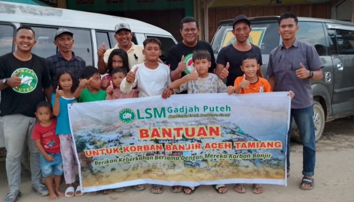 LSM Gadjah Puteh Kembali Salurkan Bantuan ke Tamiang, Fokus Kelompok Usia Rentan