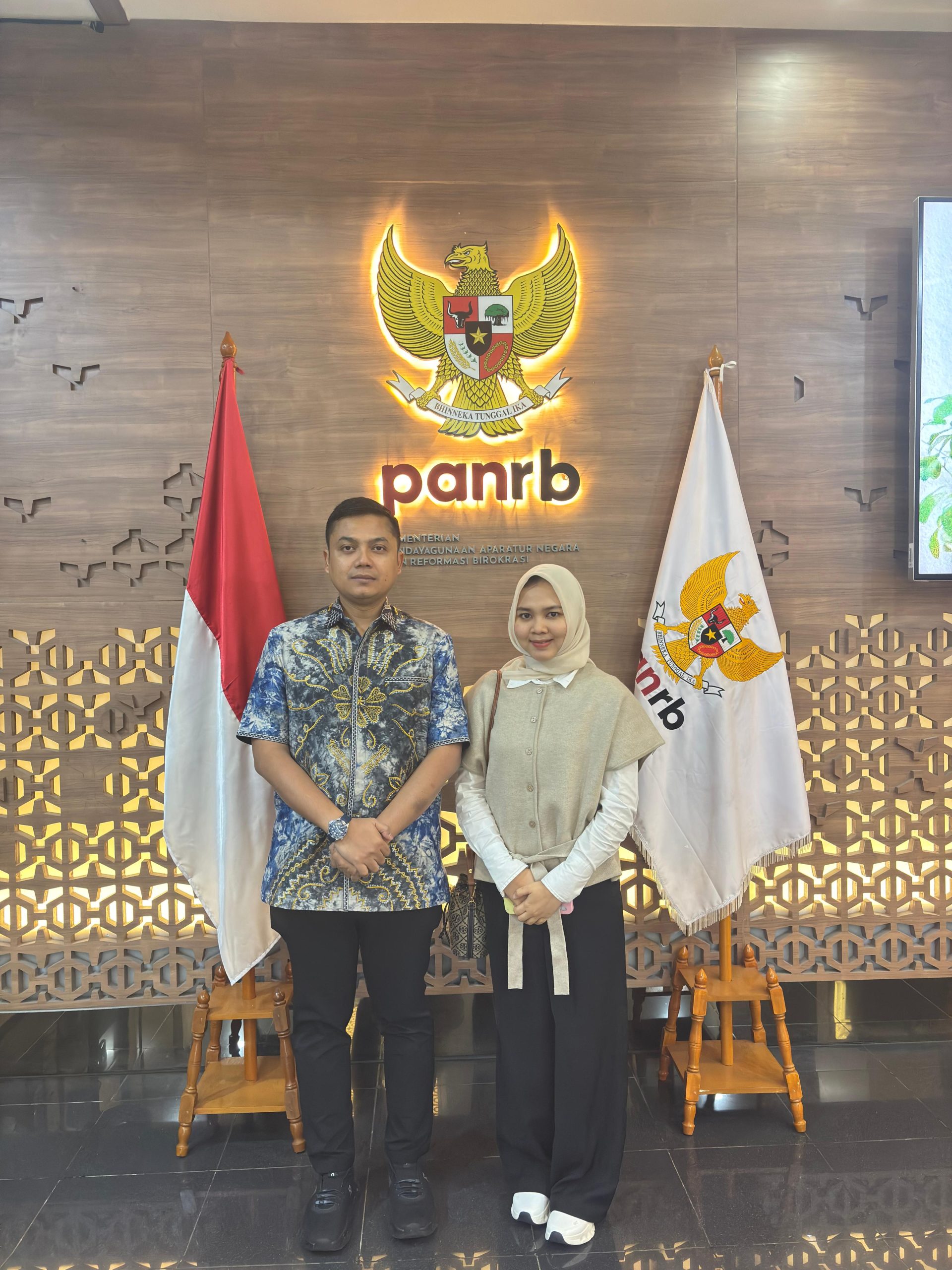 Wali Kota Langsa Jeffry Sentana dan Ketua DPRK Melvita Sari saat memperjuangkan nasib tenaga honorer TMS PPPK 2026 di KemenPAN-RB.