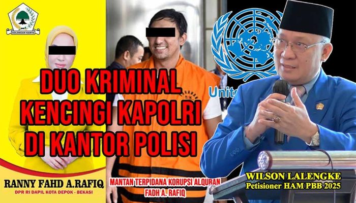 Hukum Rimba di Kantor Polisi, Ditonton Polisi; Wilson Lalengke Desak Kapolri Tangkap Fadh Arafiq dan Istrinya