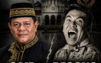 Poster editorial bergaya investigatif menampilkan Sayed Zahirsyah Almahdaly, Direktur Eksekutif LSM Gadjah Puteh, berhadapan dengan Ahmad Dedi alias Dedi Congor, sosok yang disebut dalam berbagai pemberitaan terkait dunia kepabeanan. Latar belakang menampilkan simbol KPK, Bea Cukai, dan nuansa gelap yang menggambarkan kritik terhadap dugaan jejaring kekuasaan dan pengaruh di lingkungan kepabeanan.