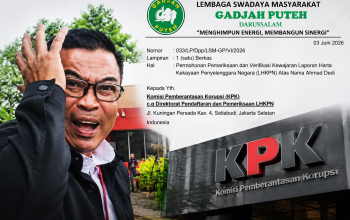 Direktur Eksekutif LSM Gadjah Puteh Darussalam, Said Zahirsyah Almahdaly, menyampaikan laporan resmi kepada KPK terkait permohonan pemeriksaan dan verifikasi kewajaran LHKPN Ahmad Dedi alias Dedi Congor, pejabat Direktorat Jenderal Bea dan Cukai yang namanya mencuat dalam sejumlah pengembangan perkara yang menjadi perhatian publik.
