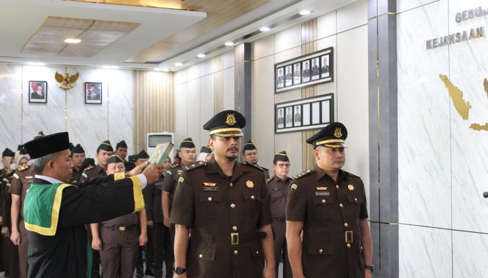 Fadli Setiawan Resmi Dilantik Sebagai Kasi Pidsus Kejari Langsa, Hendra Damanik Jabat Kasi Intel