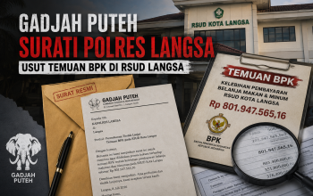 LSM Gadjah Puteh mengirim surat resmi kepada Polres Langsa untuk meminta tindak lanjut hukum atas temuan Badan Pemeriksa Keuangan (BPK) terkait dugaan kelebihan pembayaran belanja makan dan minum di RSUD Kota Langsa.