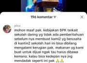 Pedagang Kantin Sekolah Keluhkan Kerugian Akibat Kebijakan Daring Mendadak, Jawaban Wali Kota Langsa di TikTok Nyeleneh