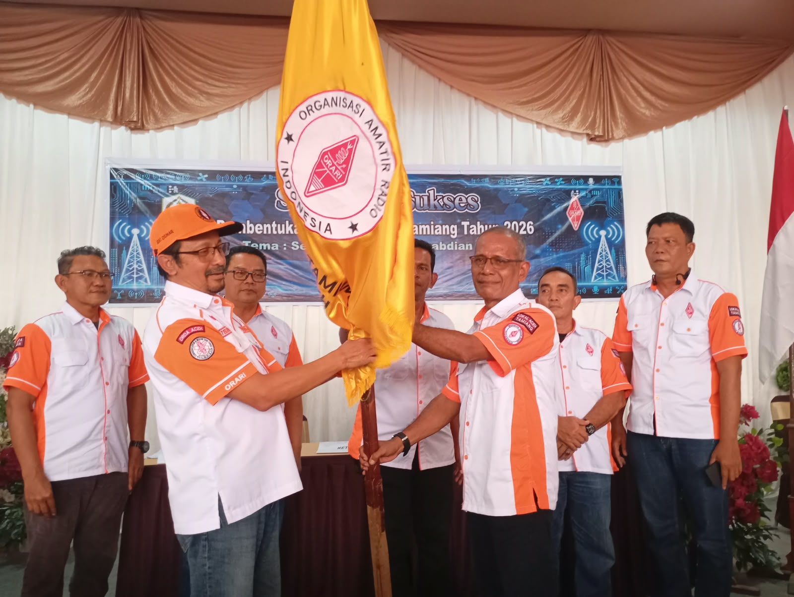 Saiful Alam (YD6AAK) terpilih secara aklamasi sebagai Ketua ORARI Lokal Aceh Tamiang dalam Musyawarah Lokal Oktober 2026.